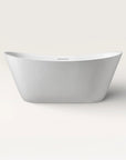 Front view of the Bellastone ARCHA Freestanding Bath in white