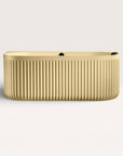 Front view of the Bellastone DORIA Back-to-wall Bath in caramel