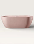 Front view of the Bellastone EQUA Freestanding Bath 1700mm in pink