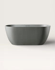 Front view of the Bellastone EQUA Freestanding Bath 1500mm in cement-grey