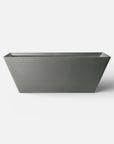 Front view of the Bellastone FORMA Freestanding Bath in cement-grey