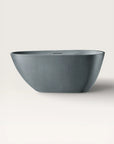 Front view of the Bellastone ARIA Freestanding Bath 1500mm in granite-grey