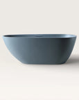 Front view of the Bellastone ARIA Freestanding Bath 1700mm in blue-grey