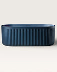 Front view of the Bellastone DORIA Freestanding Bath in prussian blue