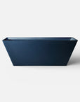 Front view of the Bellastone FORMA Freestanding Bath in prussian blue
