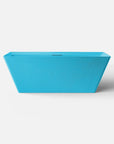 Front view of the Bellastone FORMA Freestanding Bath in celadon blue