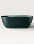 Front view of the Bellastone EQUA Freestanding Bath 1700mm in green