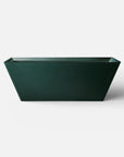 Front view of the Bellastone FORMA Freestanding Bath in green
