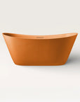 Front view of the Bellastone ARCHA Freestanding Bath in orange