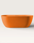 Front view of the Bellastone EQUA Freestanding Bath 1700mm in orange