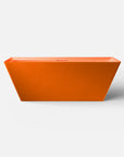 Front view of the Bellastone FORMA Freestanding Bath in orange
