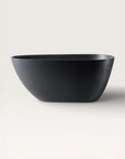 Front view of the Bellastone ARIA Freestanding Bath 1500mm in black