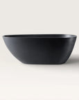 Front view of the Bellastone ARIA Freestanding Bath 1700mm in black