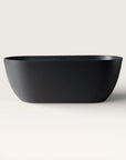 Front view of the Bellastone EQUA Freestanding Bath 1700mm in black