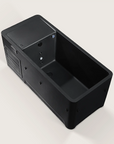 Top view of the Bellastone Arctic ice bath in black