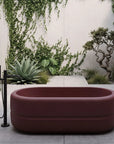 Stone Composite Botero bath in Garnet colour