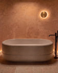 Stone composite Botero bath in taupe