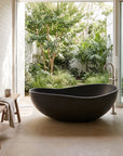 Stone Composite Brancusi Bath in Graphite