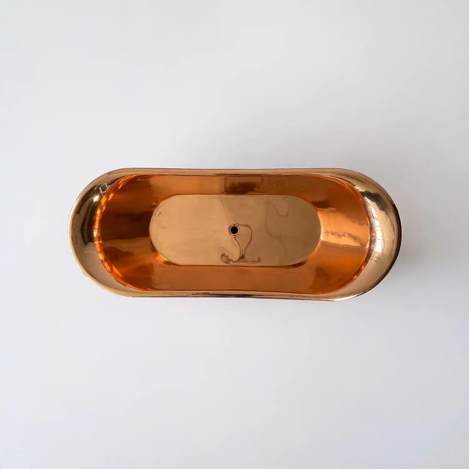 Antique Copper Bath in Matte Black, top view