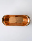 Antique Copper Bath in Matte Black, top view