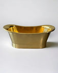 Antique Copper Bath in Nickel Brass, upper side view
