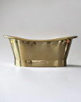 Antique Copper Bath in Nickel Brass, side view