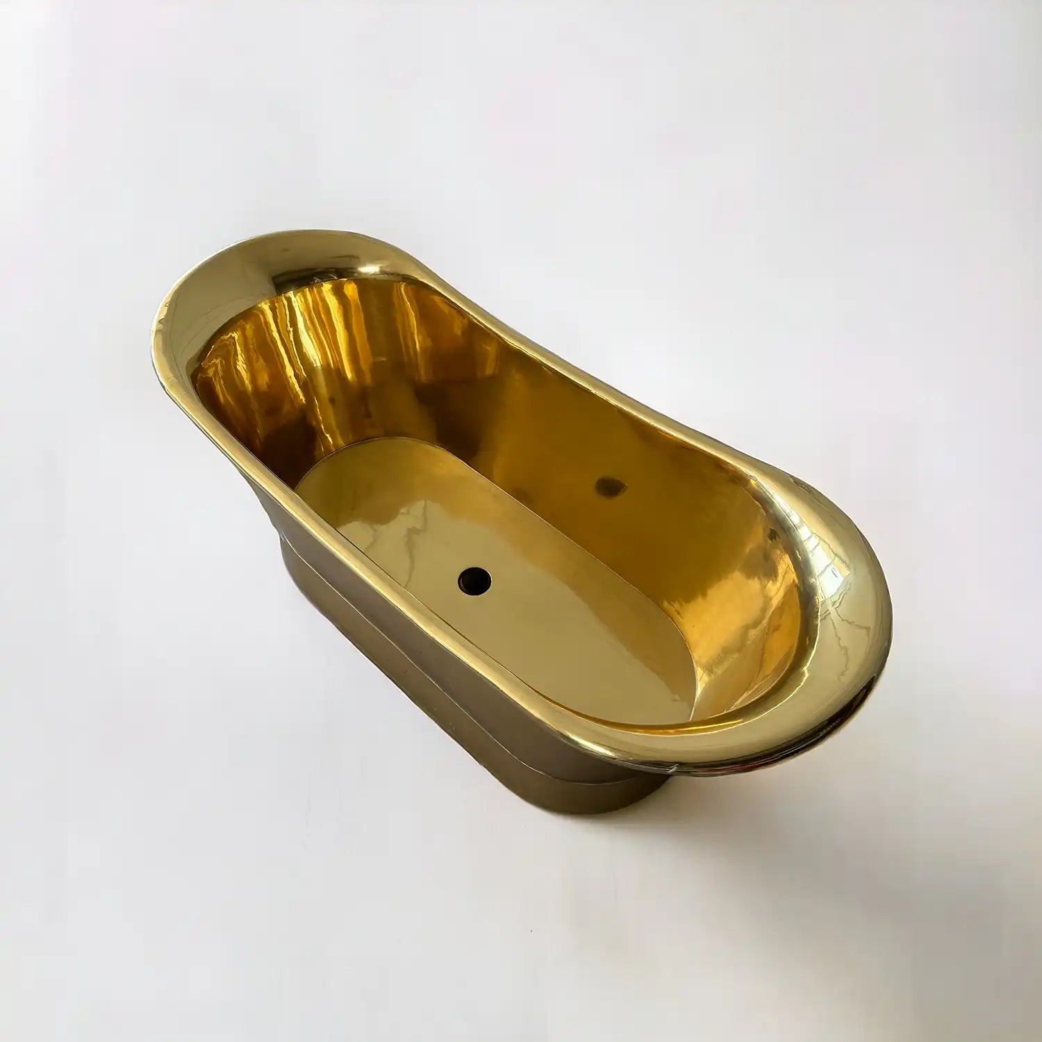 Antique Copper Bath in Nickel Brass, ¾ view