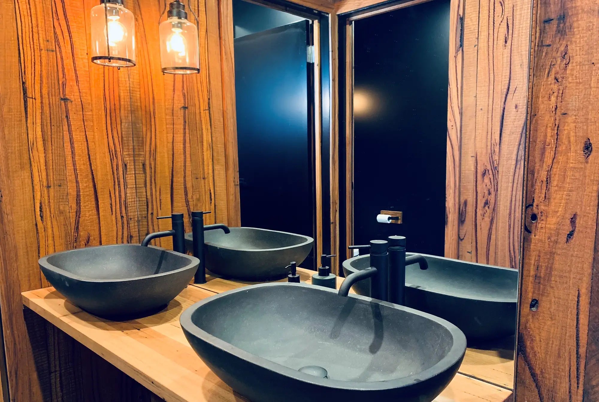 Castello Stone Basin in Dark Grey