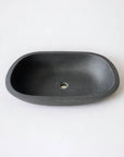 Matte Dark Grey Freestanding Stone Composite Basin - Renoir Collection