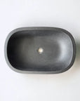 Matte Dark Grey Freestanding Stone Composite Basin - Renoir Collection