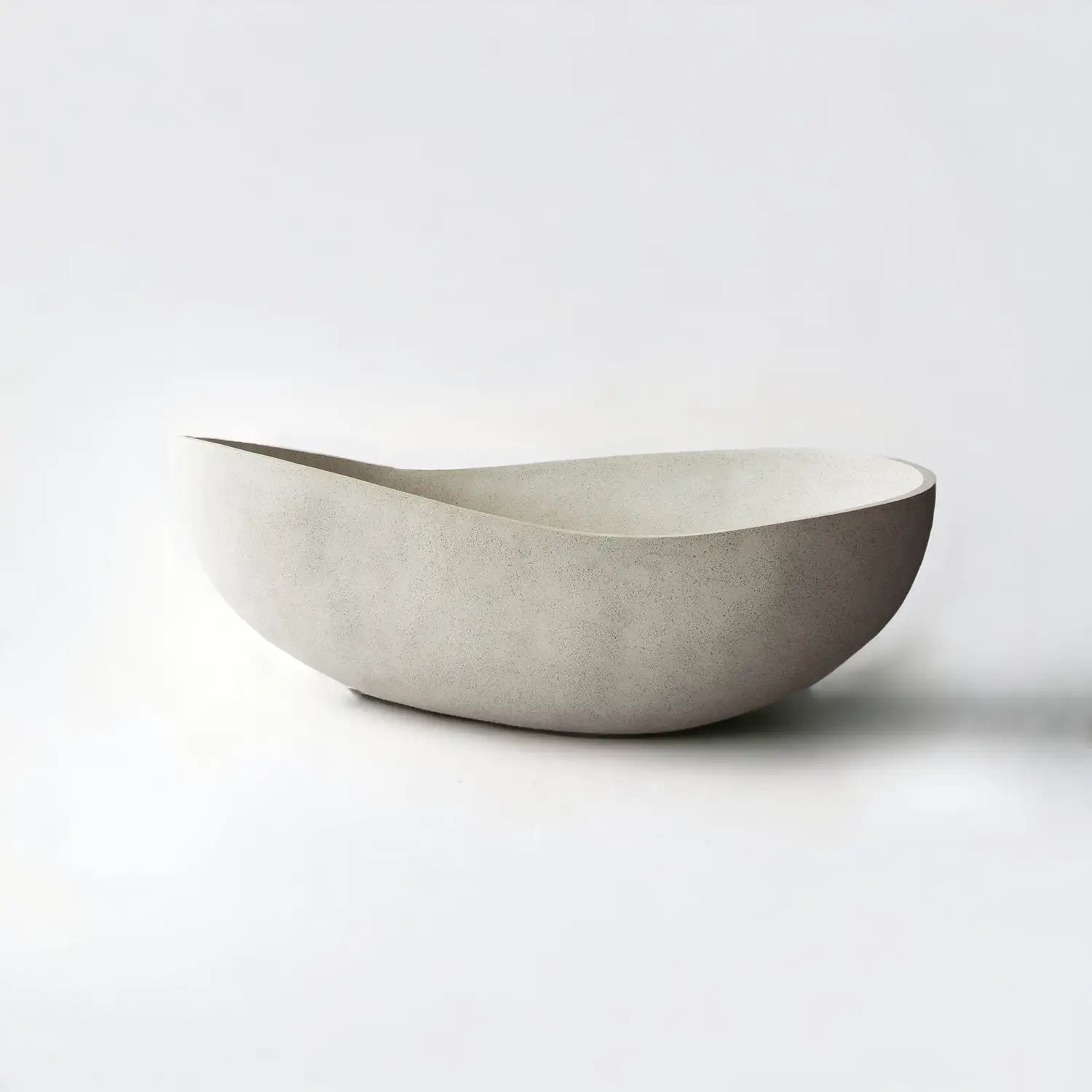 Brancusi Stone Composite Bath in Speck Grey