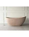 Matte Latte Freestanding Stone Composite Bath - DaVinci Collection