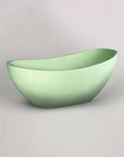 Matte Avocado Terrazzo Freestanding Stone Composite Bath - DaVinci Collection