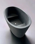 Hokusai Stone Composite Bath in Dark Grey Terrazzo