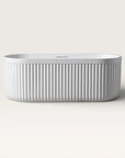 Front view of the Bellastone DORIA Freestanding Bath in white