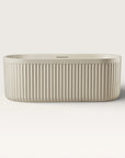 Front view of the Bellastone DORIA Freestanding Bath in cream