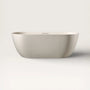 Front view of the Bellastone EQUA Freestanding Bath 1700mm in cream