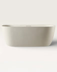 Front view of the Bellastone Linea freestanding bath in cream
