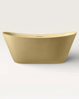 Front view of the Bellastone ARCHA Freestanding Bath in caramel