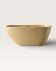 Front view of the Bellastone ARIA Freestanding Bath 1500mm in caramel
