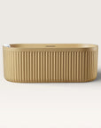 Front view of the Bellastone DORIA Freestanding Bath in caramel