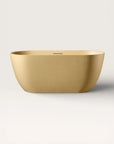 Front view of the Bellastone EQUA Freestanding Bath 1500mm in caramel