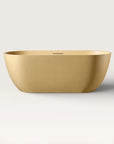 Front view of the Bellastone EQUA Freestanding Bath 1700mm in caramel