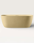 Front view of the Bellastone Linea freestanding bath in caramel