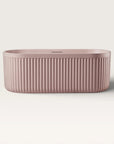 Front view of the Bellastone DORIA Freestanding Bath in pink