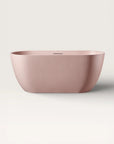 Front view of the Bellastone EQUA Freestanding Bath 1500mm in pink