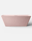 Front view of the Bellastone FORMA Freestanding Bath in pink