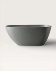 Front view of the Bellastone ARIA Freestanding Bath 1500mm in cement-grey