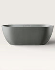 Front view of the Bellastone EQUA Freestanding Bath 1700mm in cement-grey
