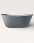 Front view of the Bellastone ARCHA Freestanding Bath in granite-grey